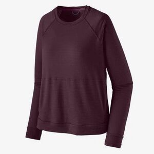 Patagonia Women's LS Capilene Thermal Crewneck Plum M EUC